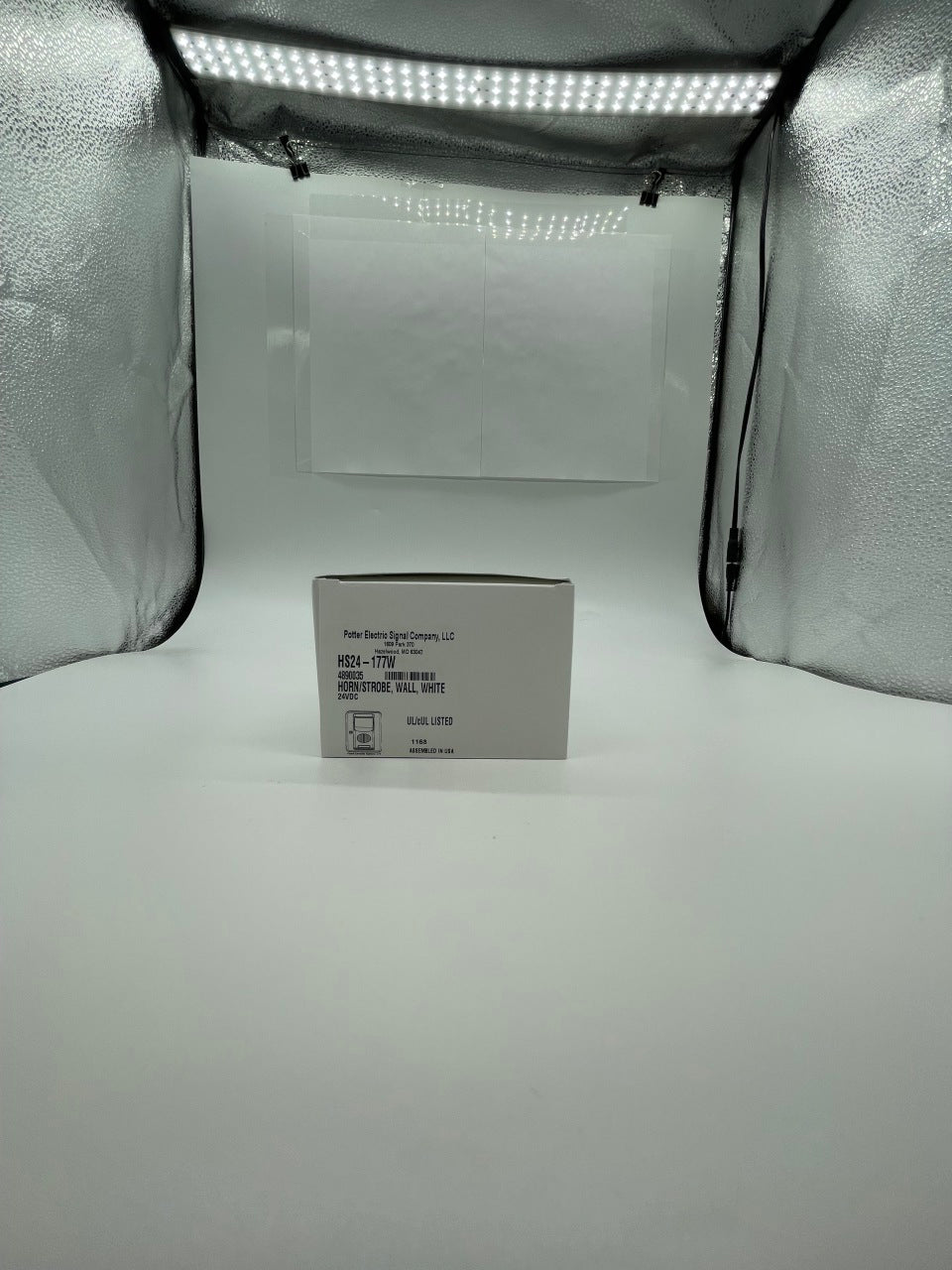 Potter HS24 - 177W 24V DC Fixed Candela, Low Profile Evacuation Horn Strobe - The Fire Alarm Supplier
