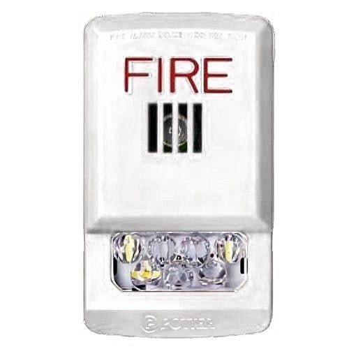 Potter PE - HSW Horn Strobe Wall Mount Fire Label White - The Fire Alarm Supplier