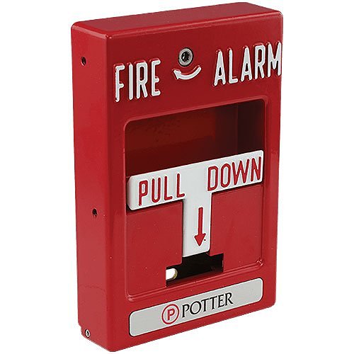 Potter RMS-1T-WP Weather Proof Single Action Pull Station - The Fire Alarm Supplier