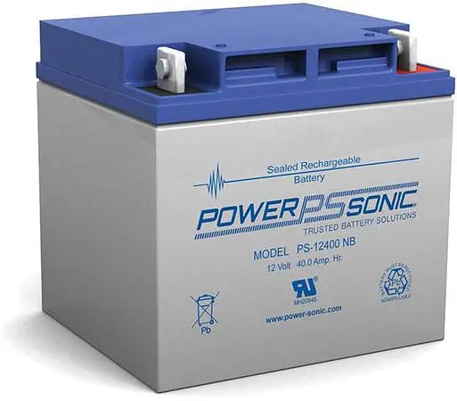 Power Sonic PS - 12400 Battery PS Series 12V, 40Ah - The Fire Alarm Supplier