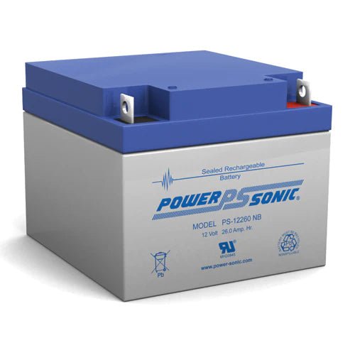 Power Sonic PS - 12260 NB2 Battery 12V 26AH - The Fire Alarm Supplier