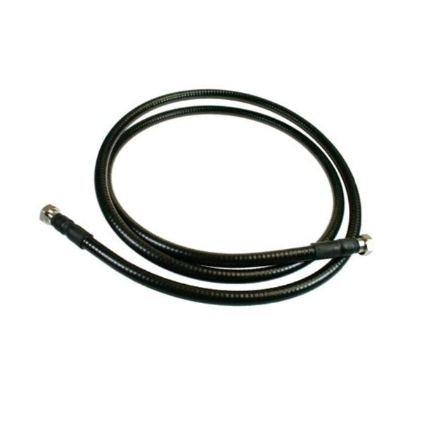RFS Technologies CellFlex 1/2-inch coaxial cable with F connectors, used for high-frequency signal transmission.