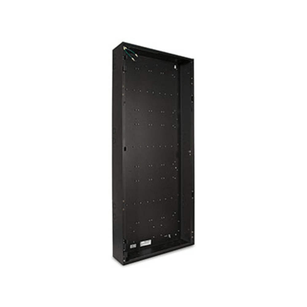 Siemens CAB3-BB electrical control cabinet with black enclosure and multiple cable entries, shown from front angle.
