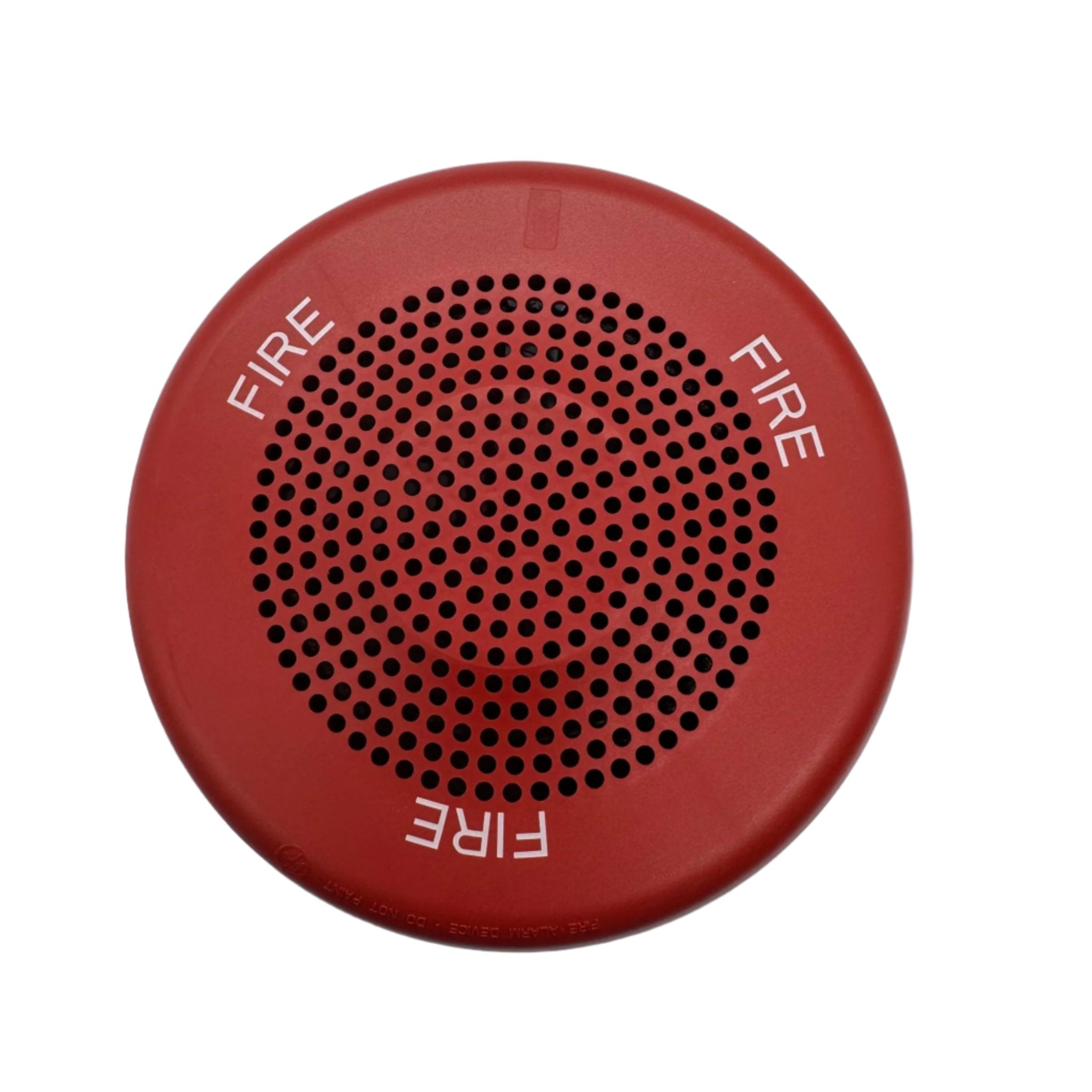 Siemens ceiling speaker SL2SPCR-F with white grille, installed in a ceiling for home or commercial audio setup