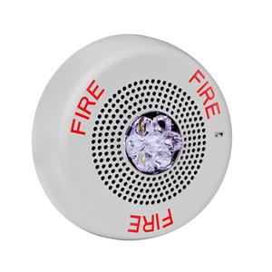 Siemens SL2MTSCW-F multitone strobe ceiling light, industrial safety warning device with multiple tone options and ceiling mounting.