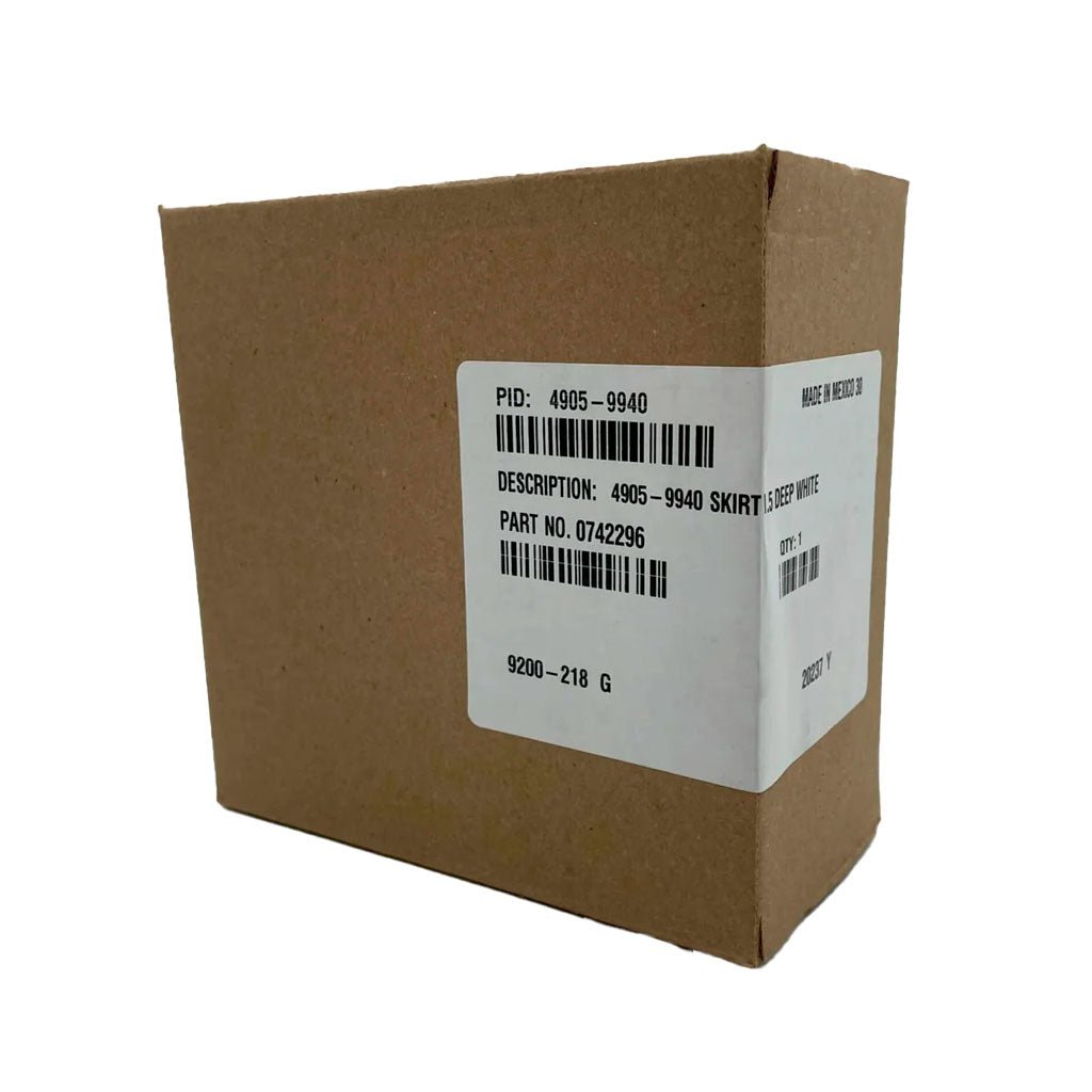Simplex 4905-9940 Adapter Skirt for electrical panels, durable plastic cover shield, used in electrical installations.