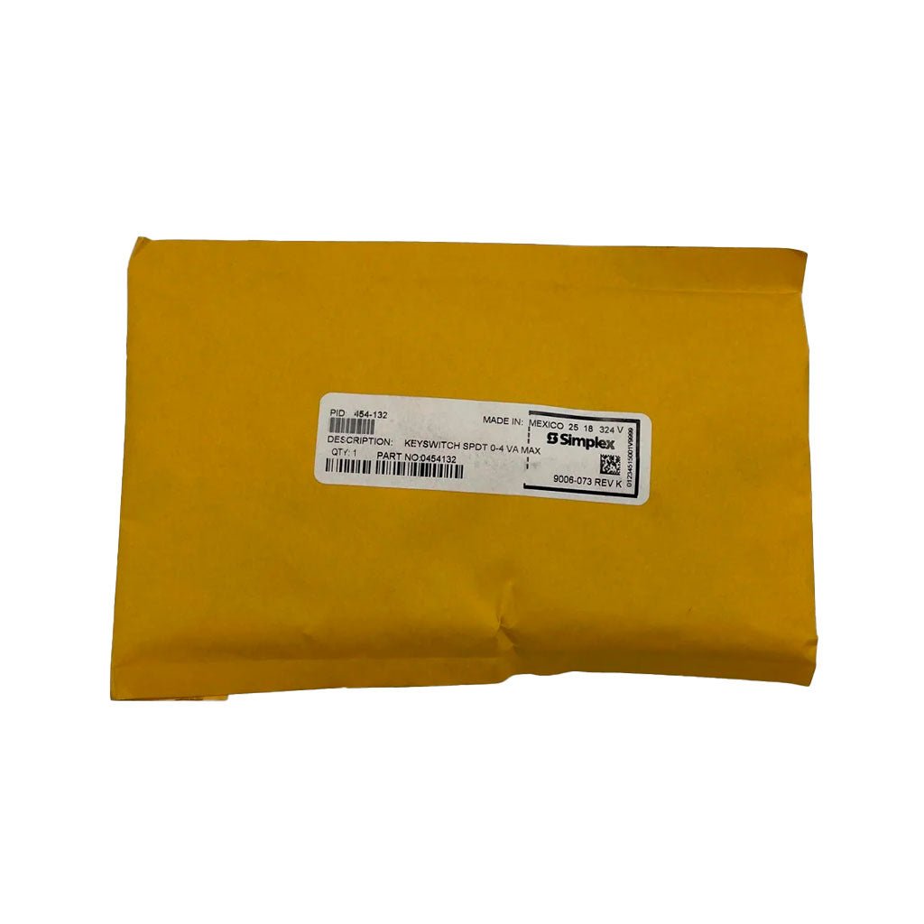 Simplex 454-132 Keyswitch SPDT 0-4 - The Fire Alarm Supplier