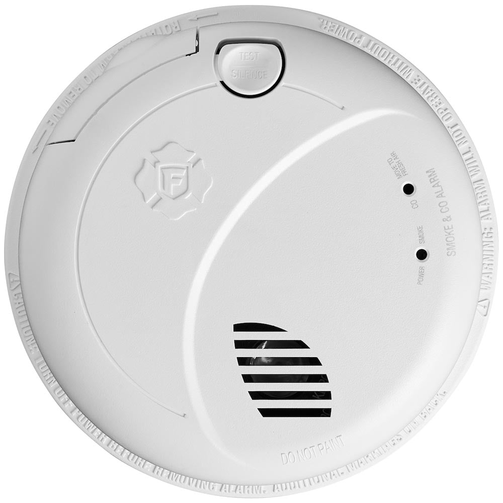BRK Electronics SMCO100VAC BRK First Alert SMCO100V-AC Hardwired Smoke & CO Alarm with Voice Alert