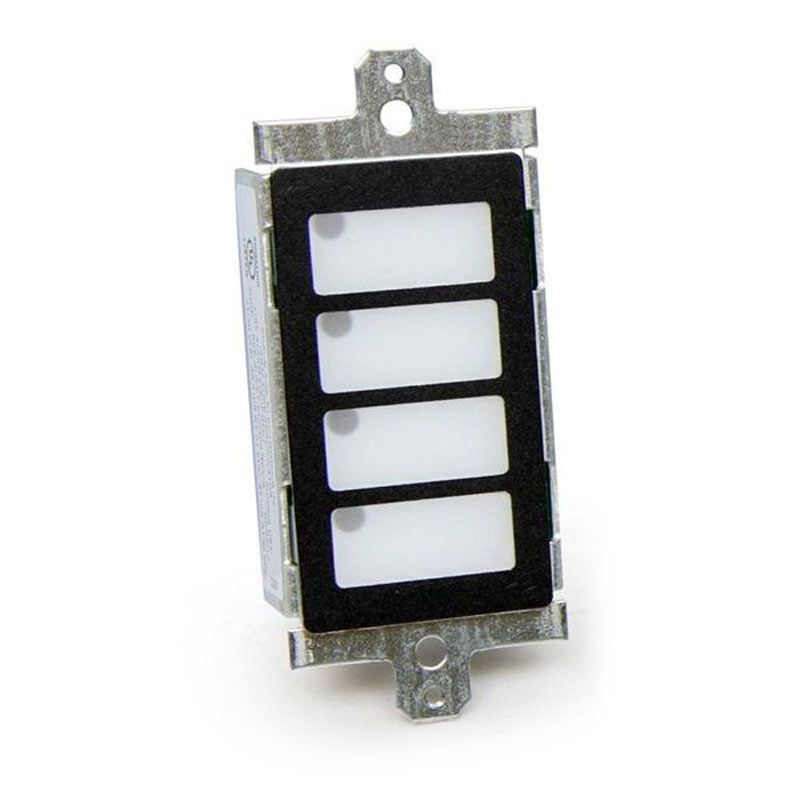 Space Age IAM4Z 4-zone fire alarm annunciator module with indicator lights and control buttons for fire alarm management.