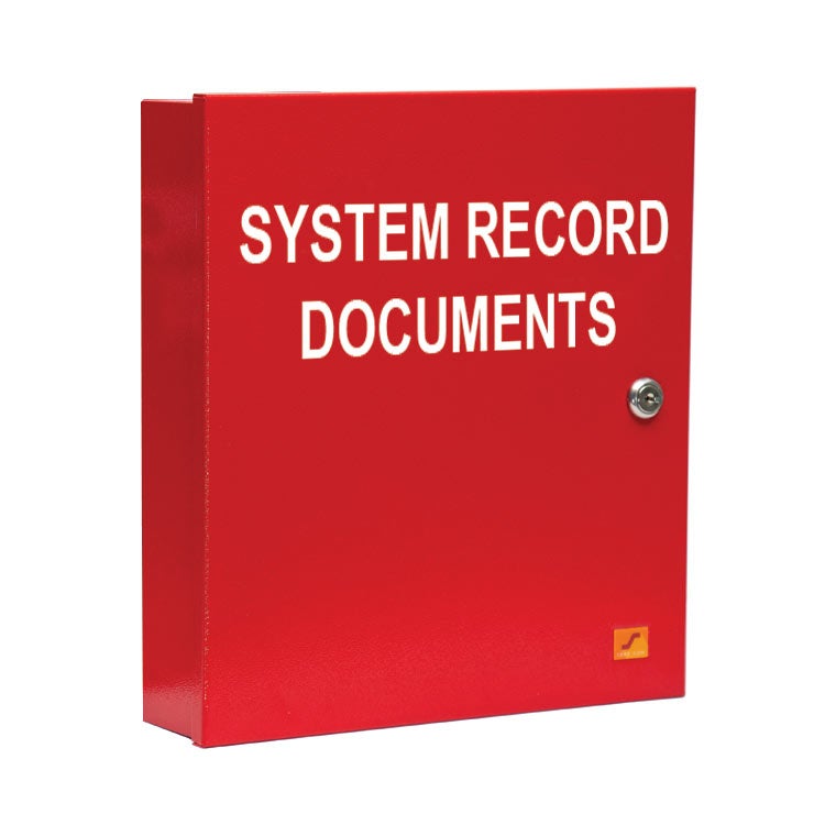 Space Age SSU00690 SRD System Record Documents Enclosure, Red, with USB Memory, Custom Screen, Lock