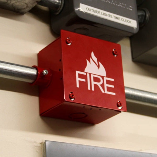 Space Age SSU00664 FB4 Fire Box 4 Point Term/Red 16 Wire Junction Box White/Lettering