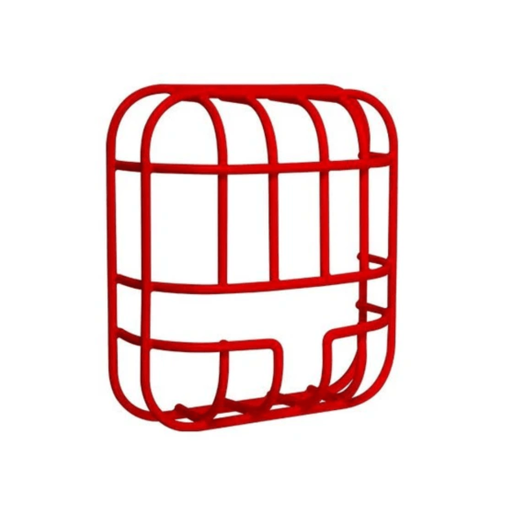 STI - 9754 - R Wall Mount Wire Guard Red - The Fire Alarm Supplier