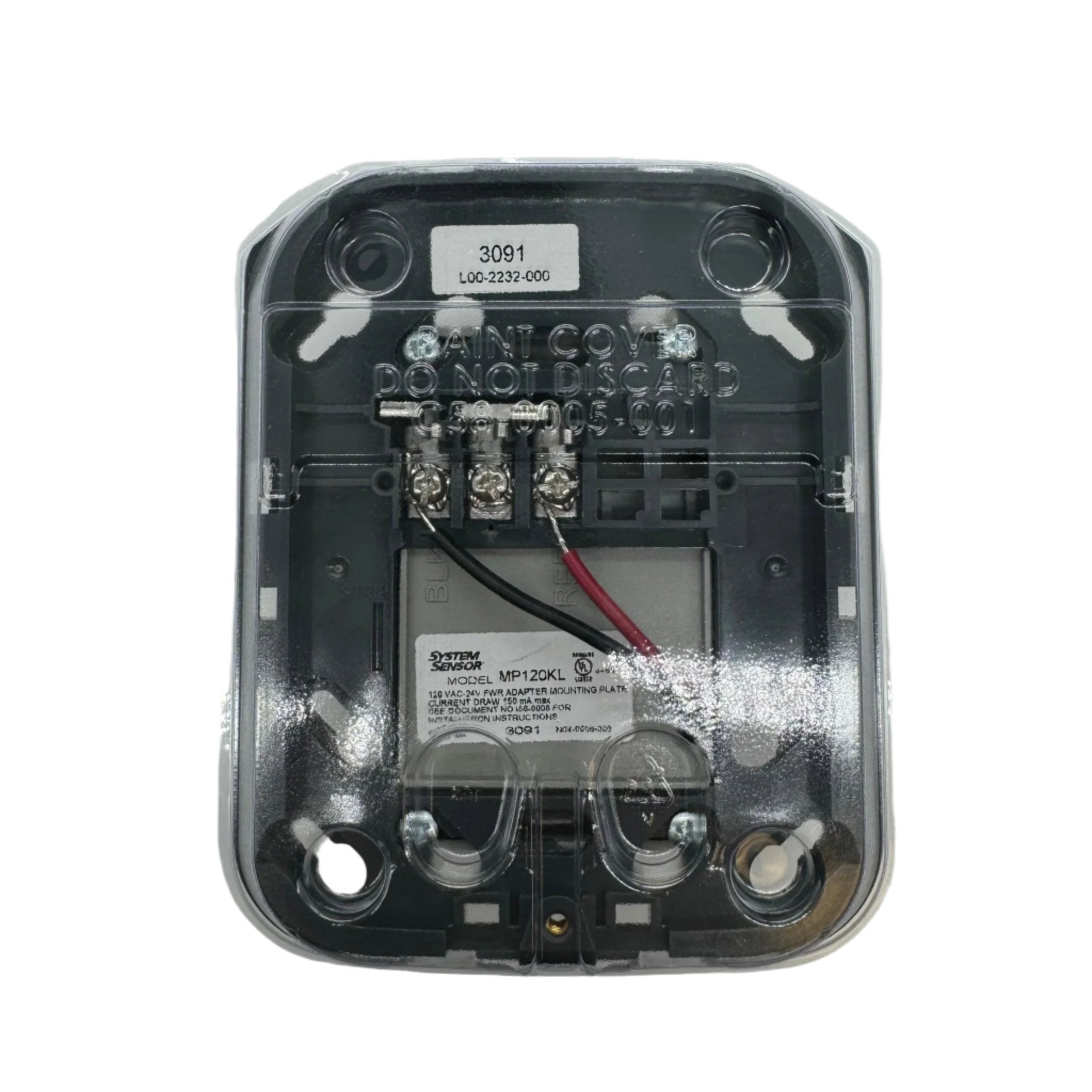 System Sensor Module Mount System Sensor MP120KL 120VAC Adapter Mounting Plate - The Fire Alarm ...
