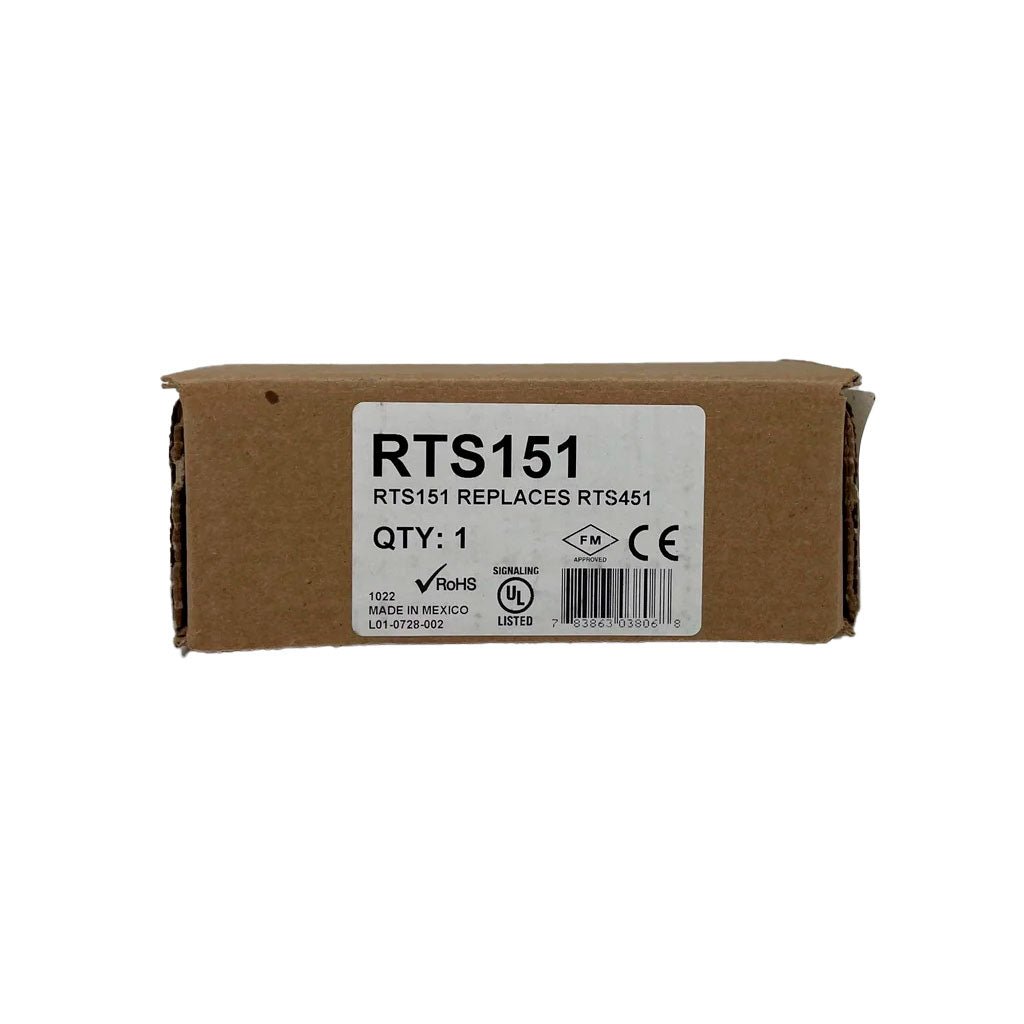 System Sensor RTS151 automatic fire detector remote test station for easy testing and maintenance of fire alarms.