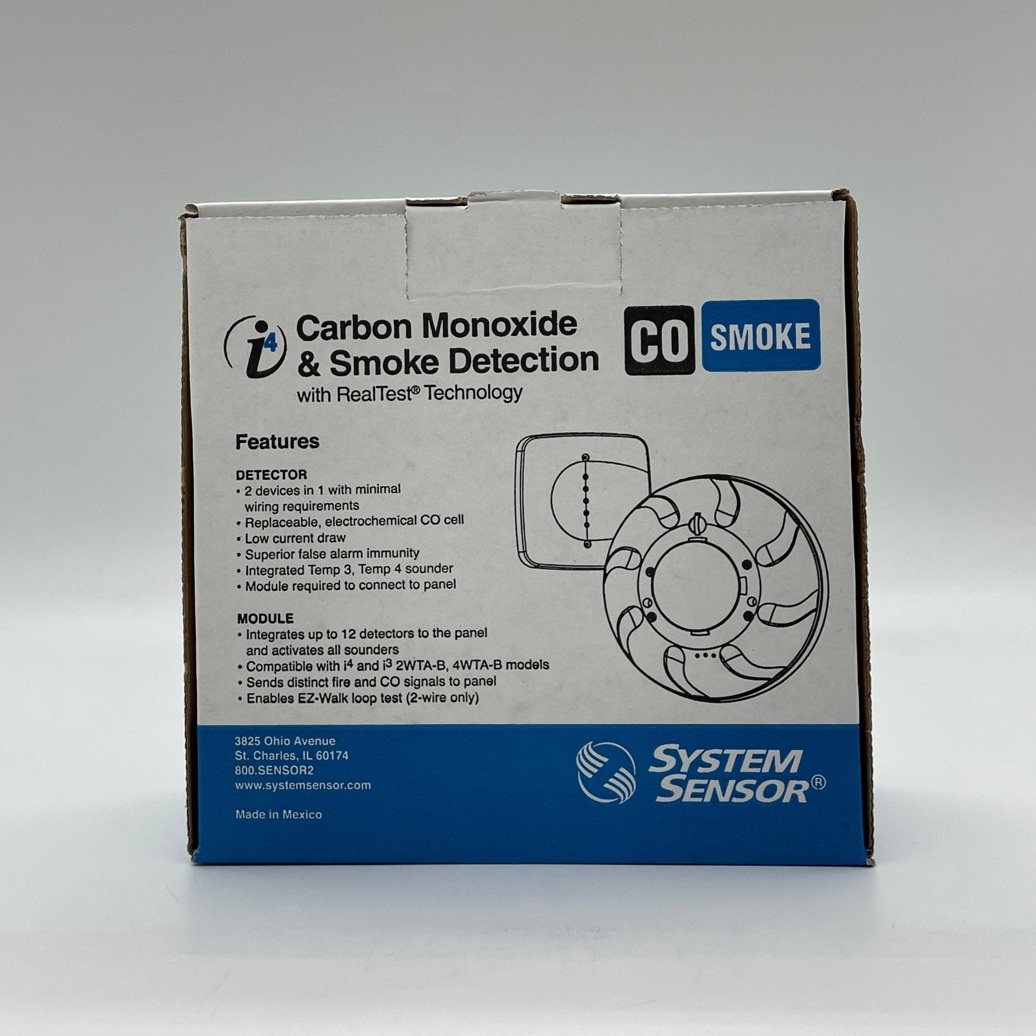 System Sensor COSMO-2W Smoke and Carbon Monoxide Detector - The