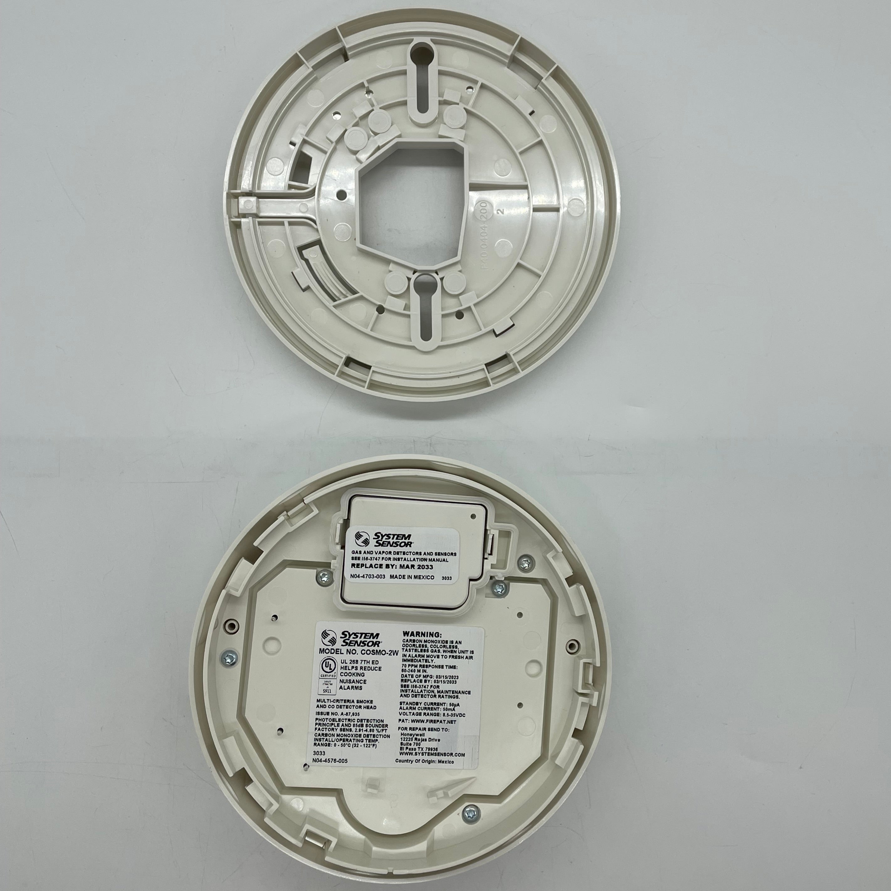 System Sensor COSMO-2W Smoke and Carbon Monoxide Detector - The Fire Alarm Supplier