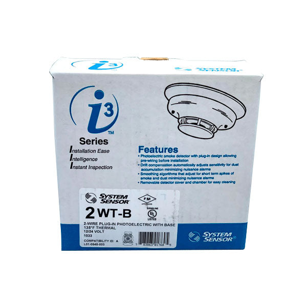 System Sensor 2WT-B Smoke and Heat Detector 2-Wire - The Fire Alarm Supplier