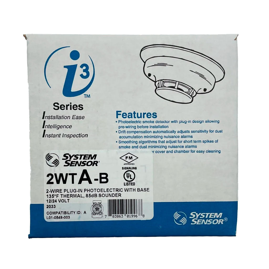 System Sensor 2WTA-B Smoke Detector 2-Wire - The Fire Alarm Supplier