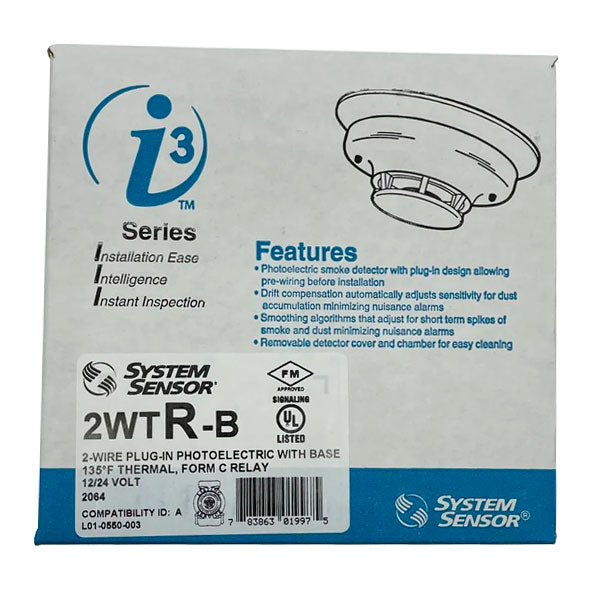 System Sensor 2WTR-B Smoke Detector with a Thermal Sensor - The Fire Alarm Supplier
