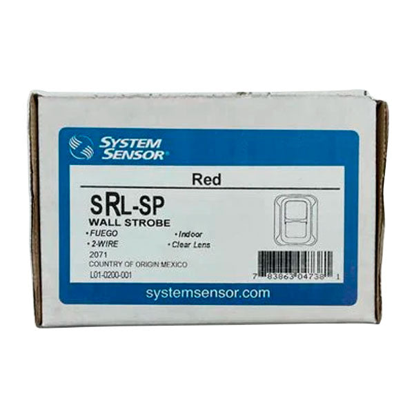 System Sensor SRL-SP Wall-Mounted Strobe Fuego Marking - The Fire Alarm Supplier
