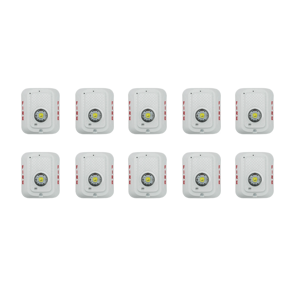 System Sensor SWLED - BP10 Strobe - Bulk Pack with 10 Single Units - The Fire Alarm Supplier