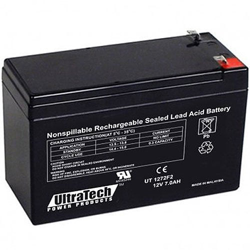 UltraTech IM - 1272F2 12V 7AH Sealed Lead Acid Battery - The Fire Alarm Supplier