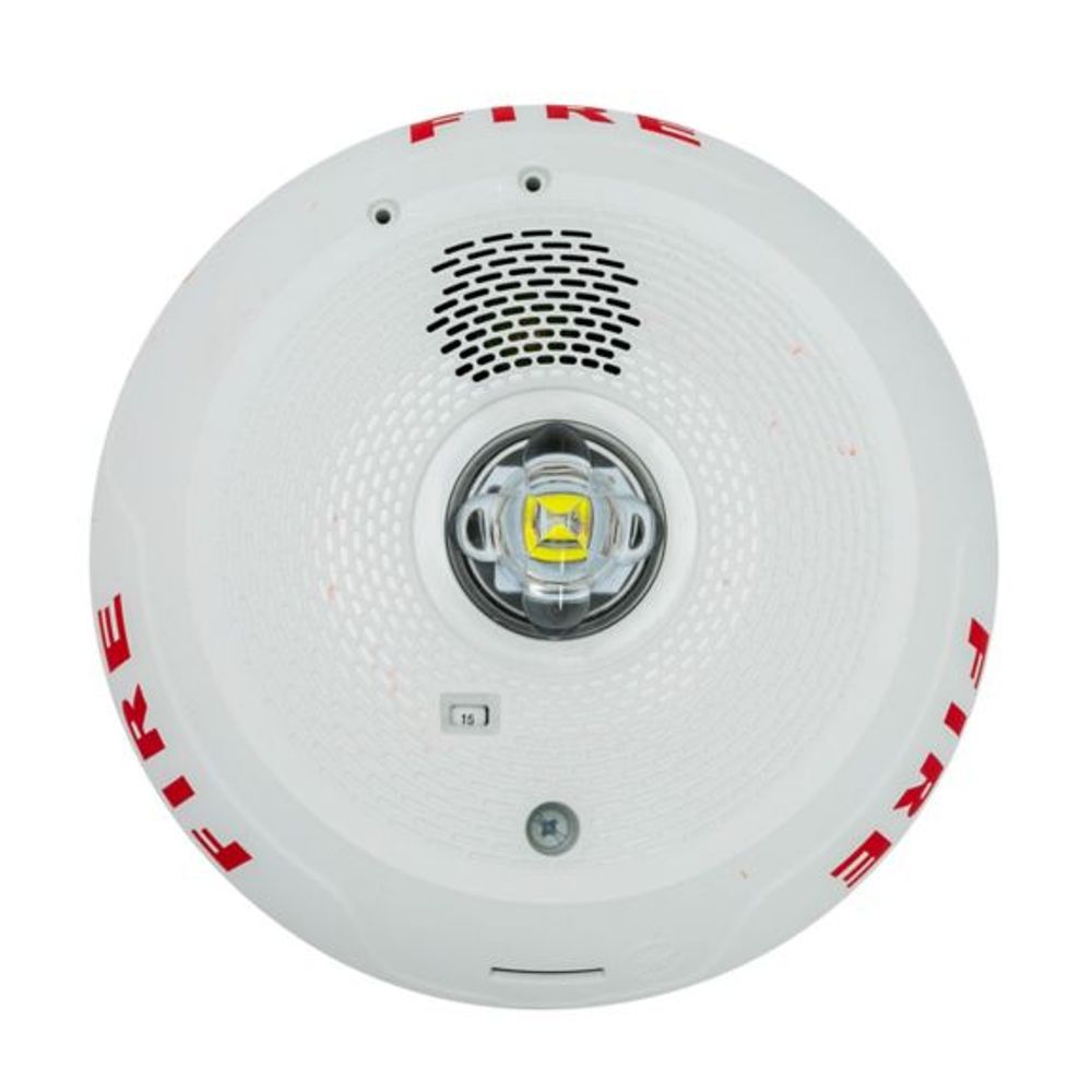 System Sensor CHSCWLED L-Series LED Chime Strobe, Ceiling Mount, White