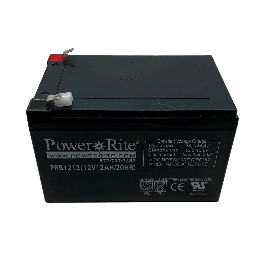 Vesda VBT-012 sealed lead acid battery by Xtralis, compact rechargeable battery for security and fire detection systems.