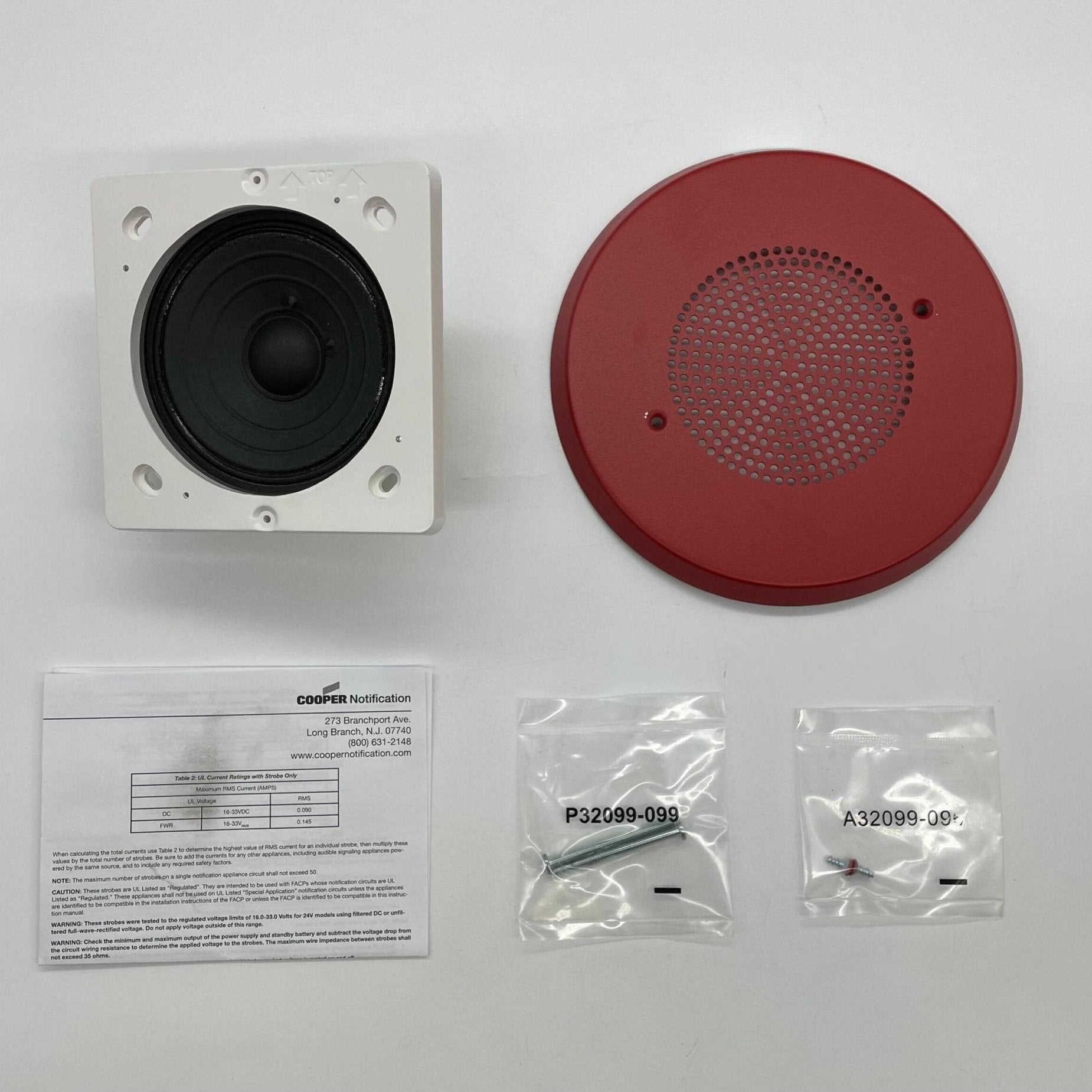 Eaton Wheelock E90-R speaker showing a black rectangular speaker with mounting brackets and grille for professional audio use.