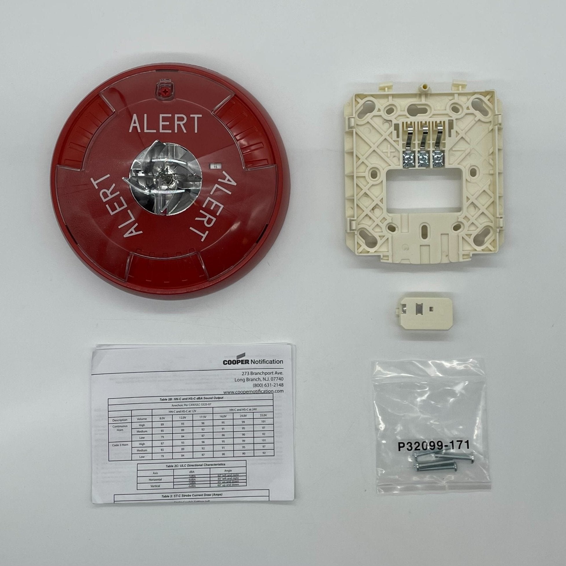 Eaton Wheelock STRC-AL Strobe Ceiling light mounted on ceiling with clear protective cover, emergency signaling device