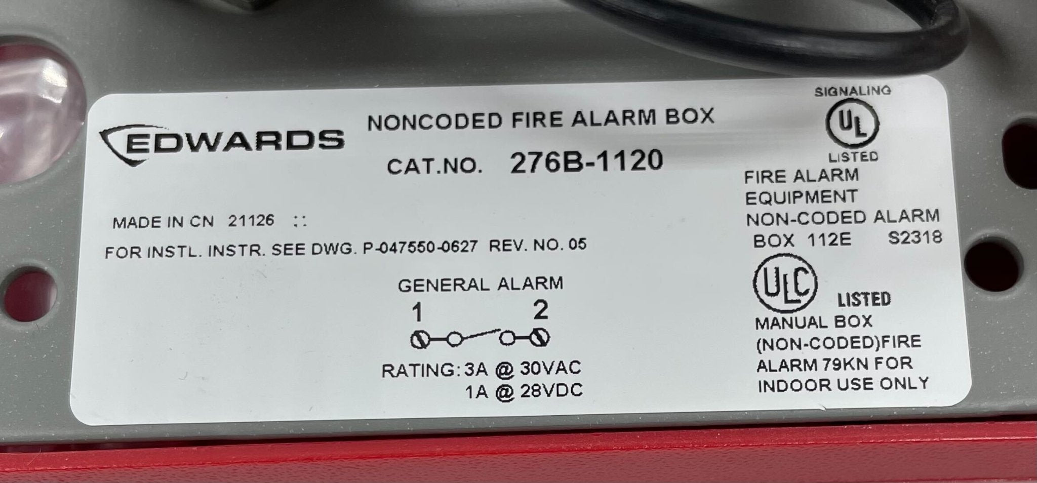 Edwards 276B-1120 - The Fire Alarm Supplier