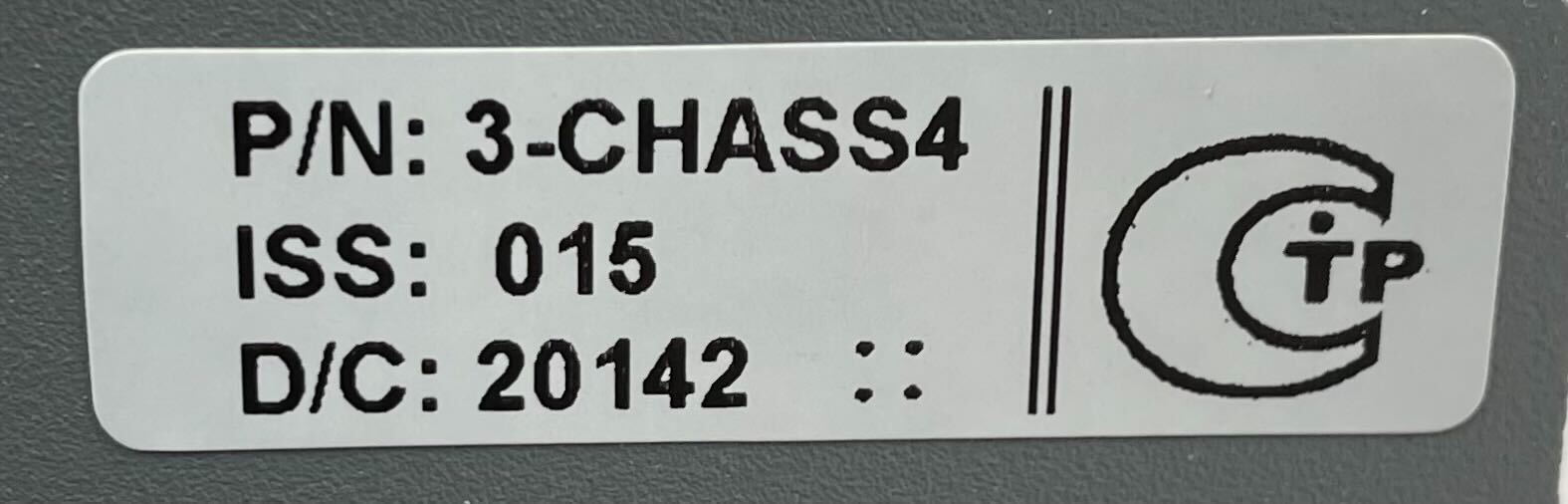 Edwards 3-CHASS4 - The Fire Alarm Supplier