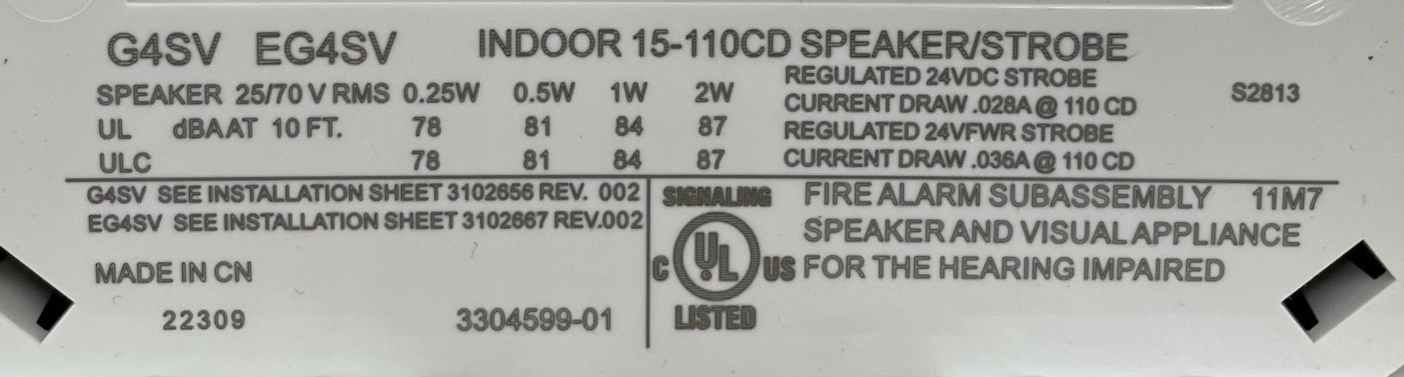 Edwards G4SVWF - The Fire Alarm Supplier