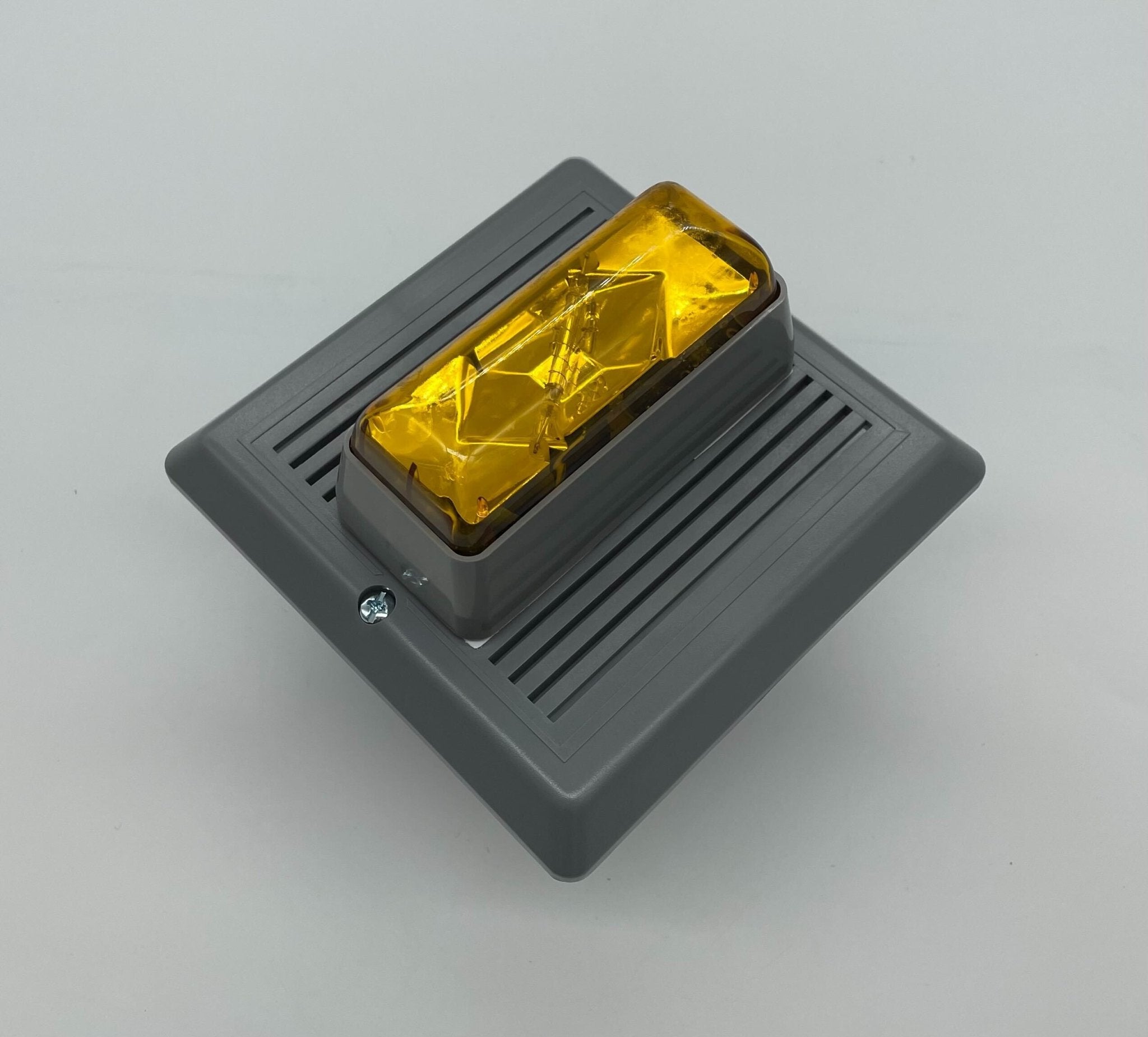 Edwards 868STRA-N5 horn strobe with orange warning light and black mounting base for emergency alert systems