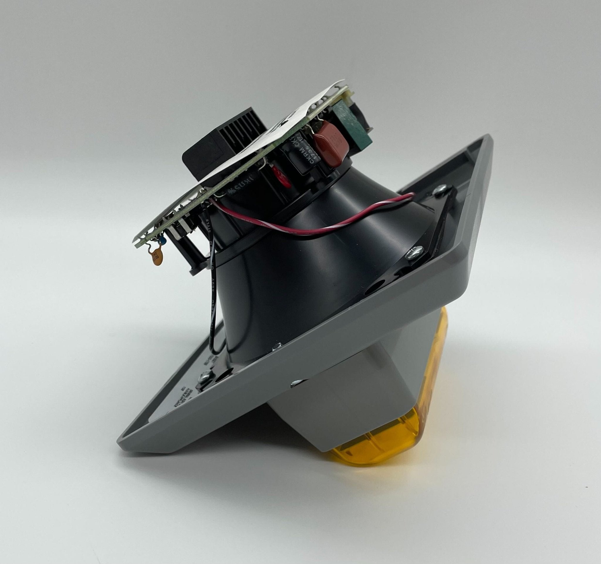 Edwards 868STRA-N5 horn strobe alarm with bright warning light and siren, mounted on a wall for emergency alert signaling.