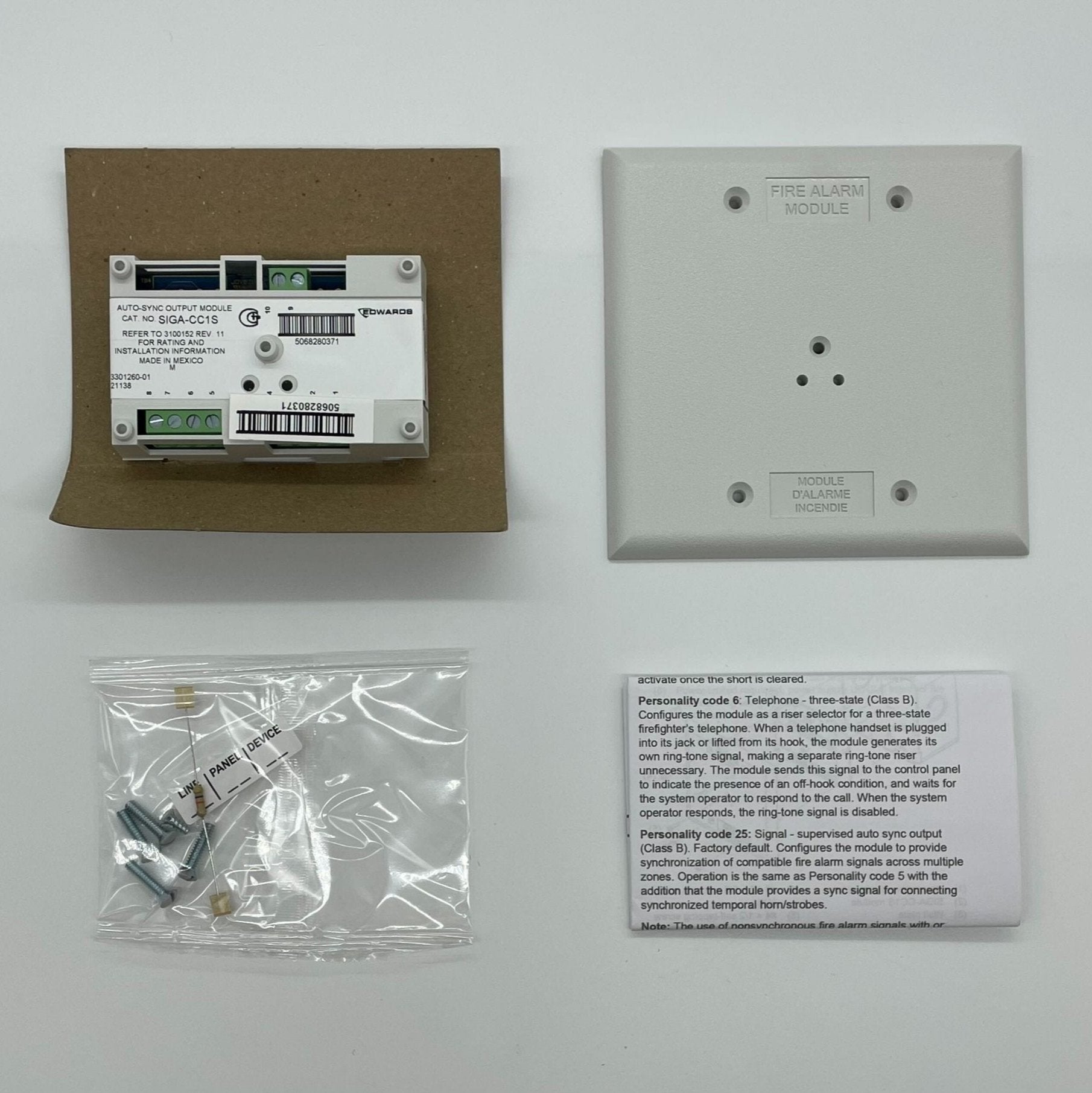 Edwards SIGA-CC1S - The Fire Alarm Supplier