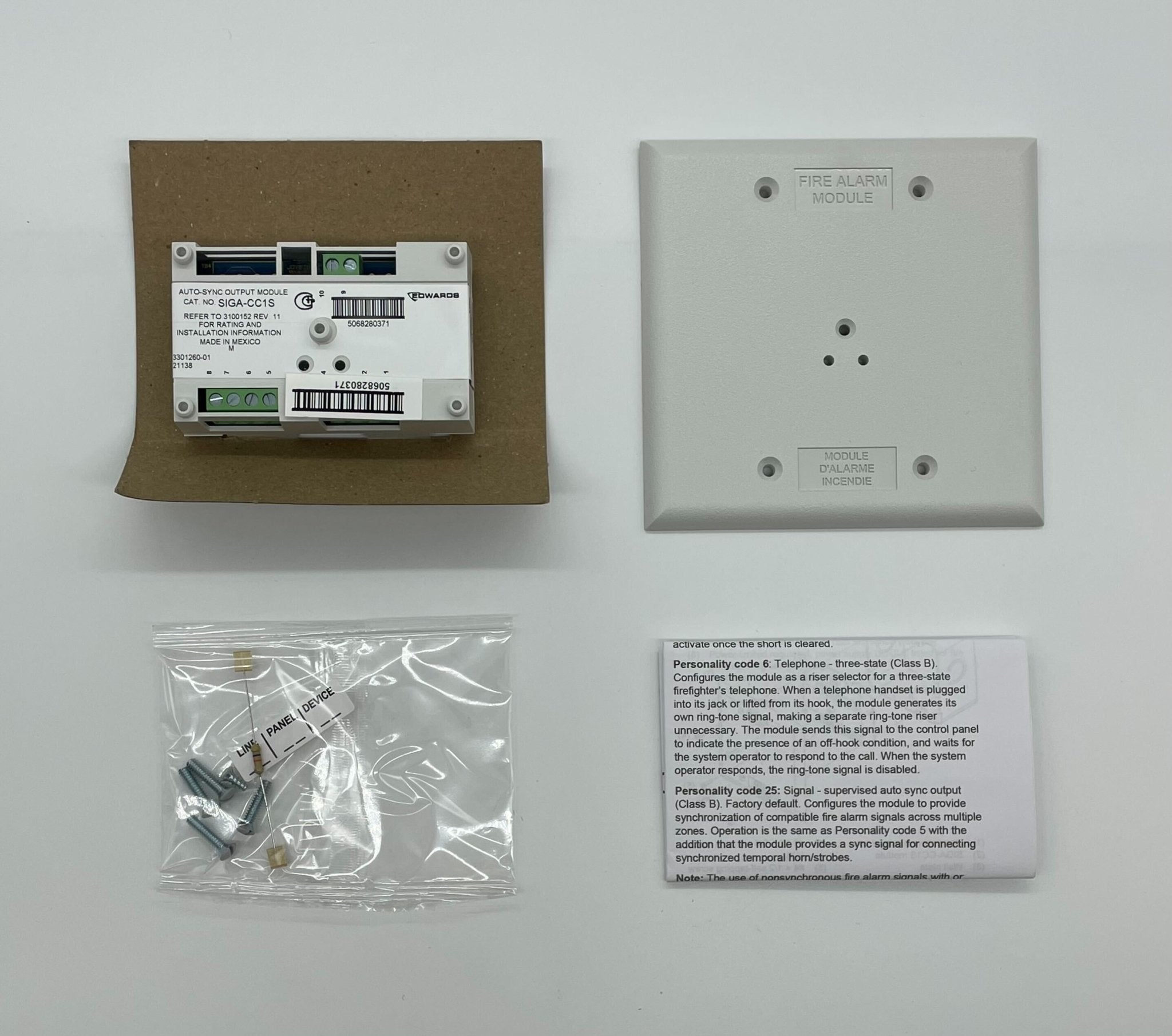 Edwards SIGA-CC1S - The Fire Alarm Supplier