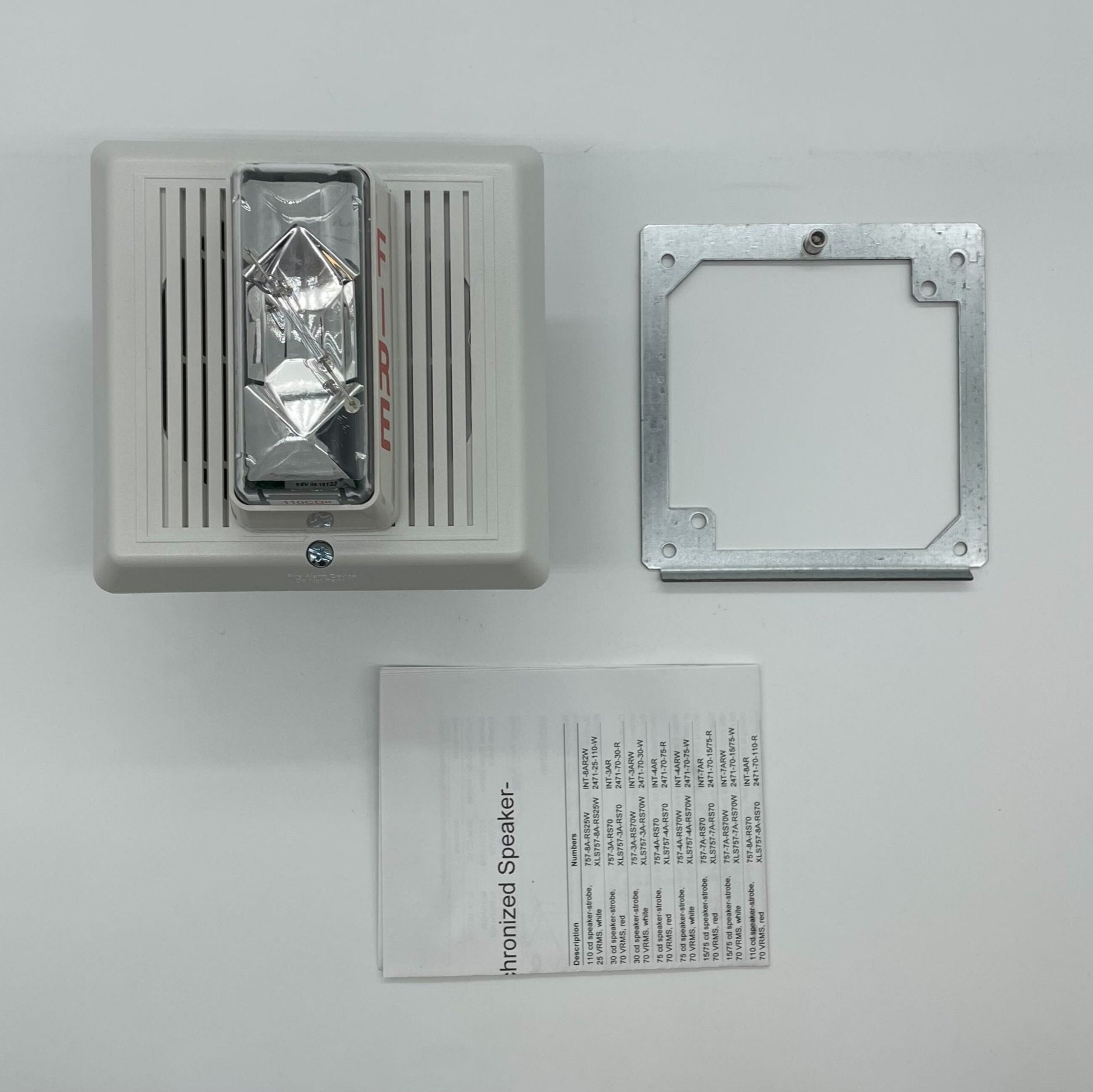 Edwards 757-8A-RS25W 110 Cd Re-Entrant Speaker Strobe - The Fire