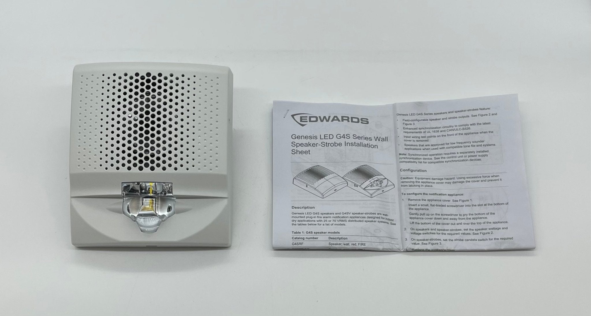 Edwards G4SVWN Genesis LED G4S Series Speaker Strobe - The Fire