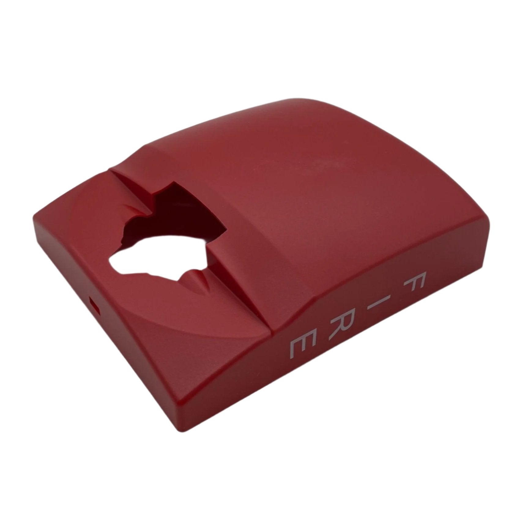Red Edwards G4VRF-CVR strobe cover protecting Edwards fire alarm strobe light in a safety system.