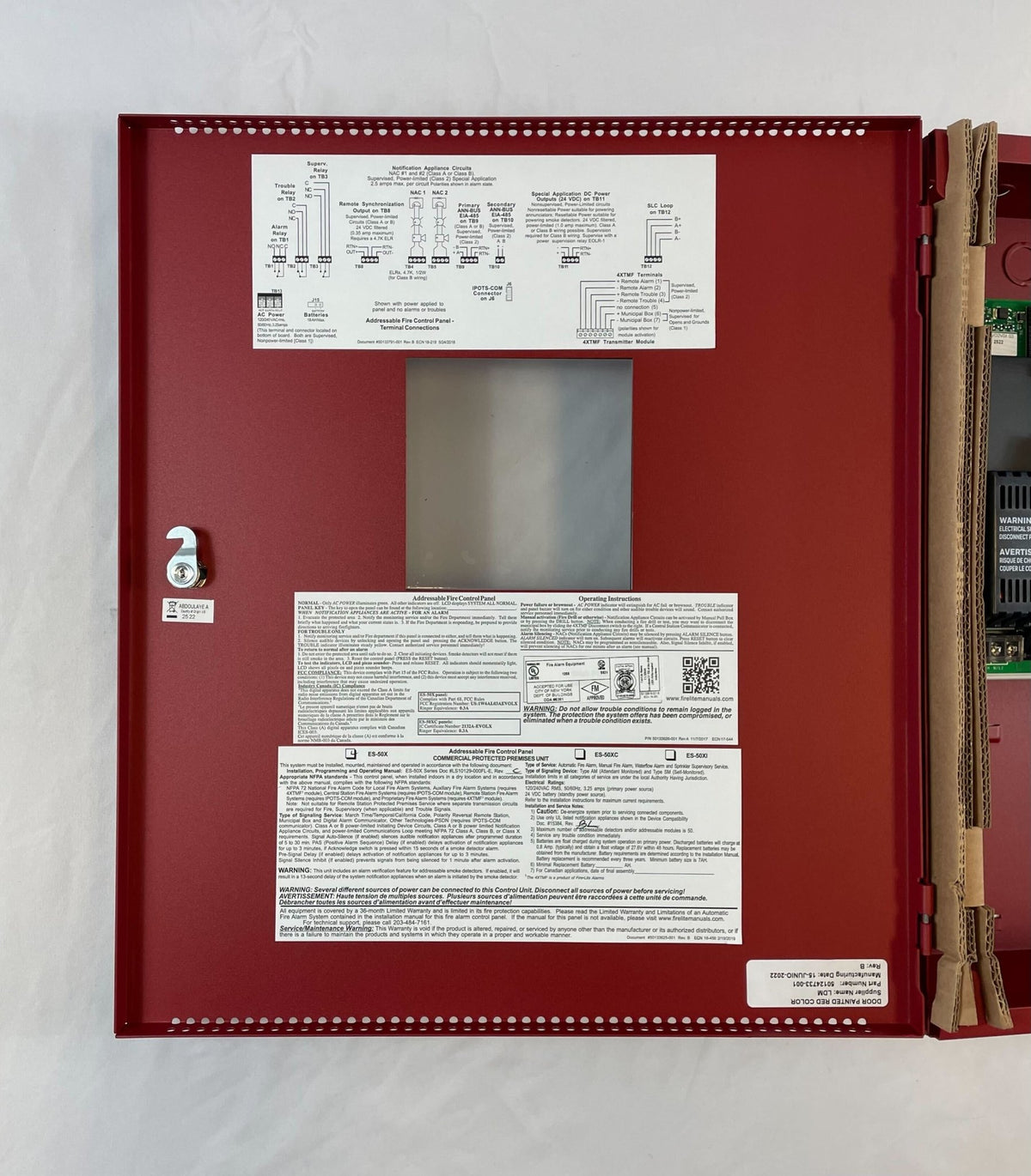 Fire Lite Addressable Control Module Fire-Lite ES-50X Addressable Fire Alarm Control Panel