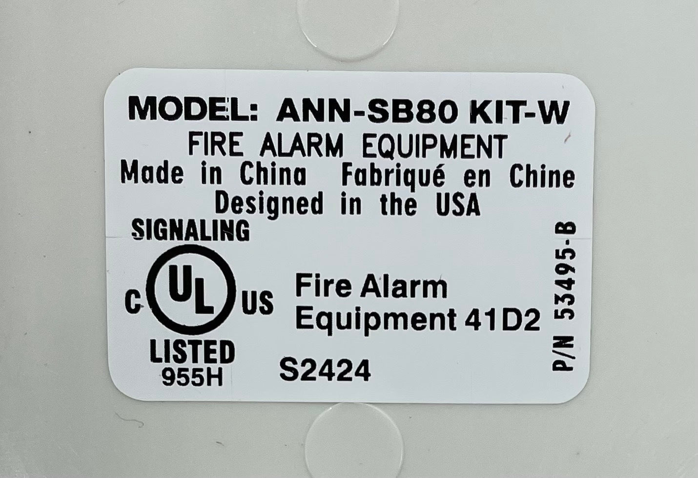 Firelite ANN-SB80KIT-W - The Fire Alarm Supplier