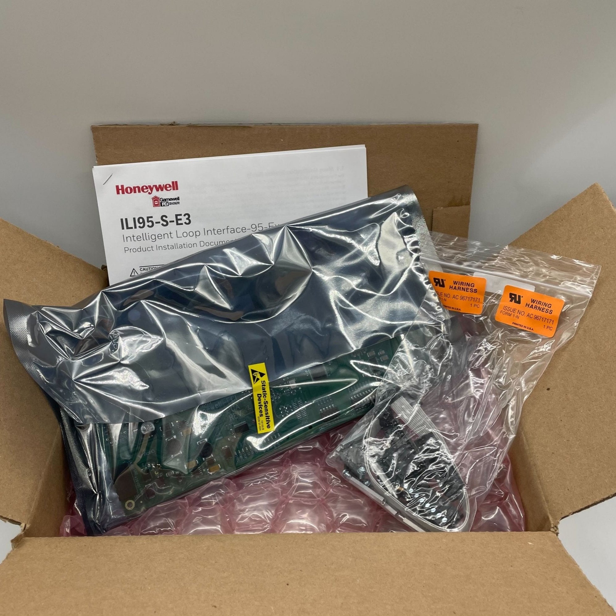 Gamewell-FCI ILI95-S-E3 intelligent interface board with multiple connection ports and circuit components for fire alarm systems.