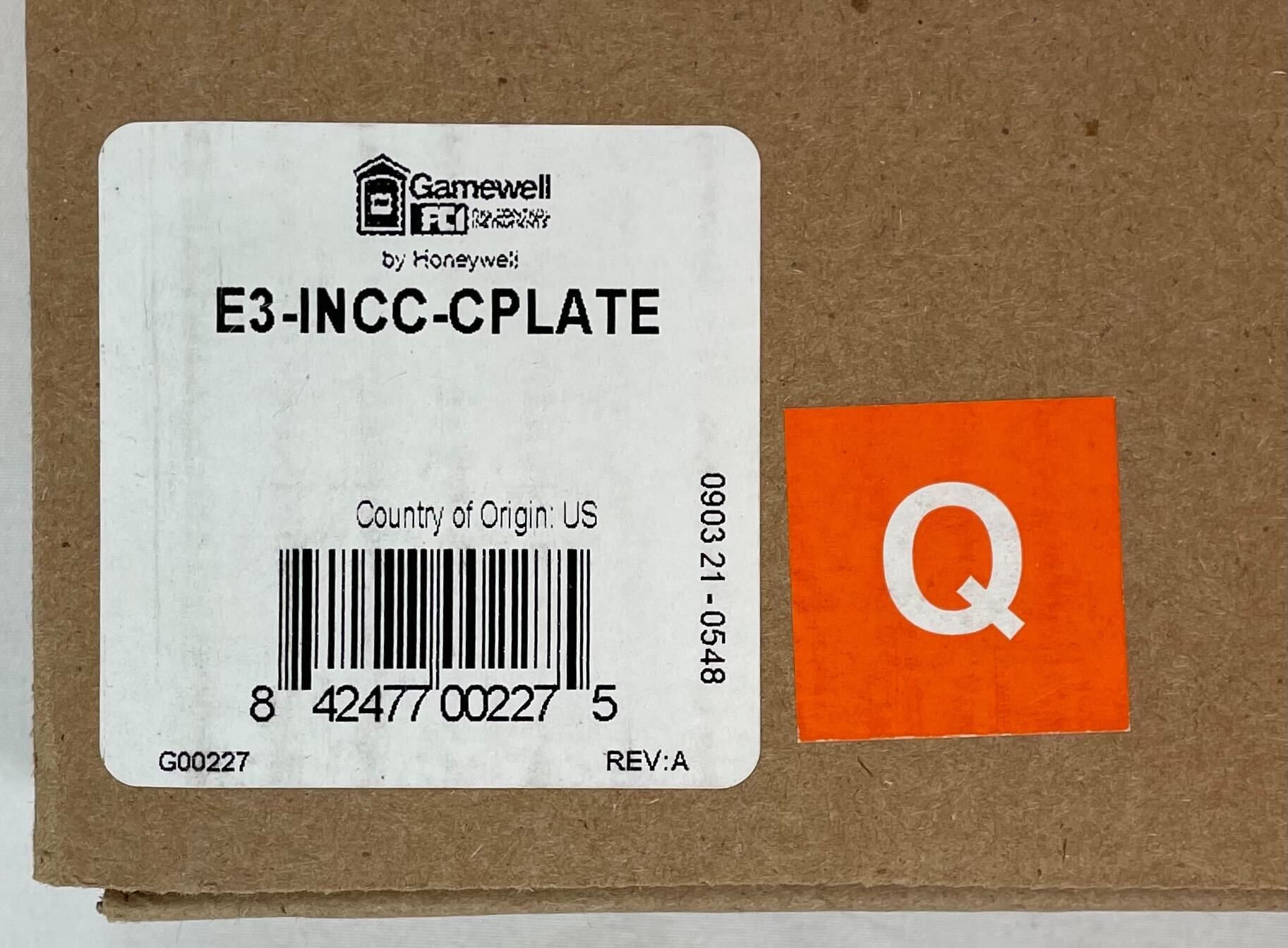 Gamewell-FCI E3-INCC-CPLATE - The Fire Alarm Supplier