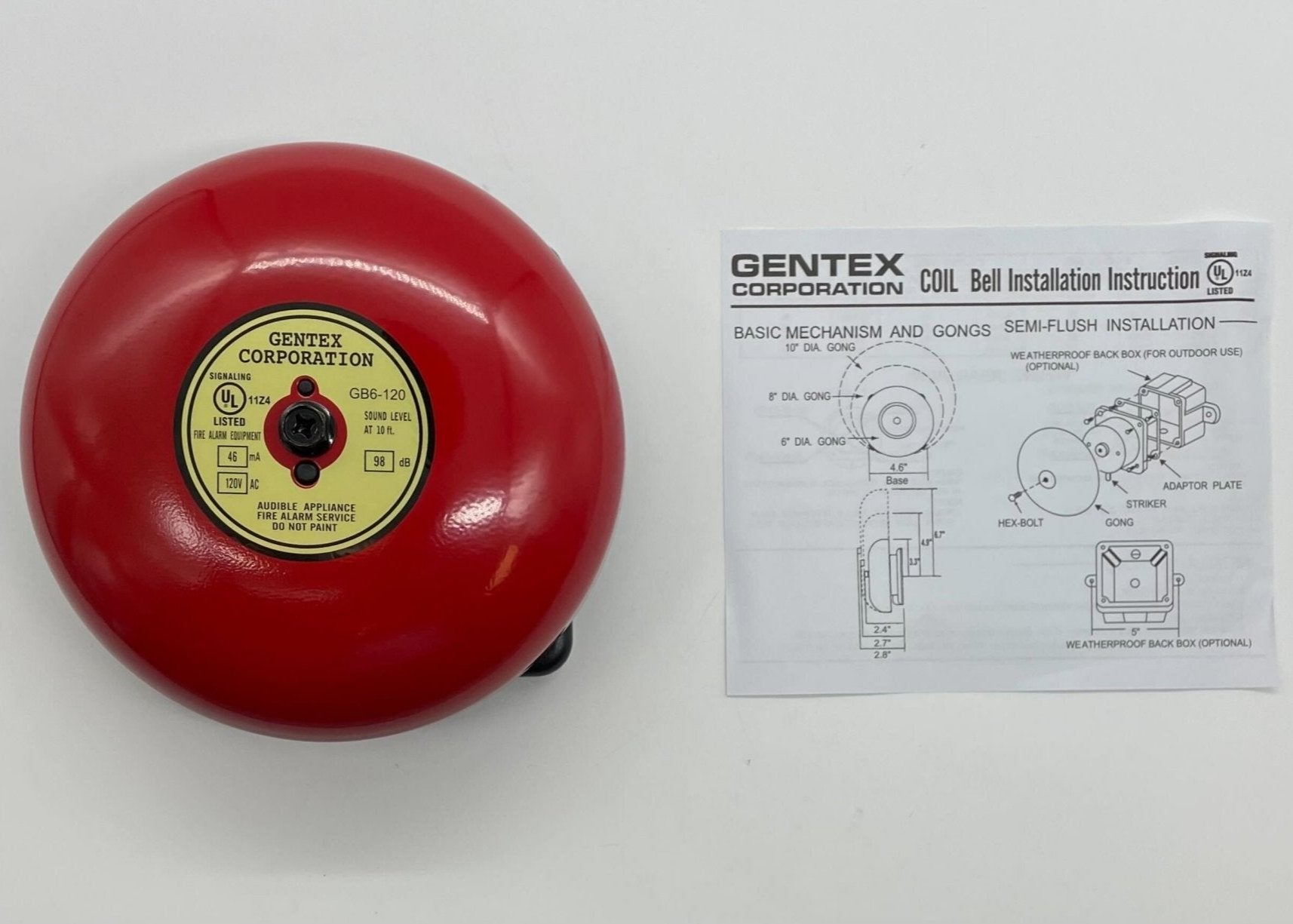 Gentex GB6-120 - The Fire Alarm Supplier