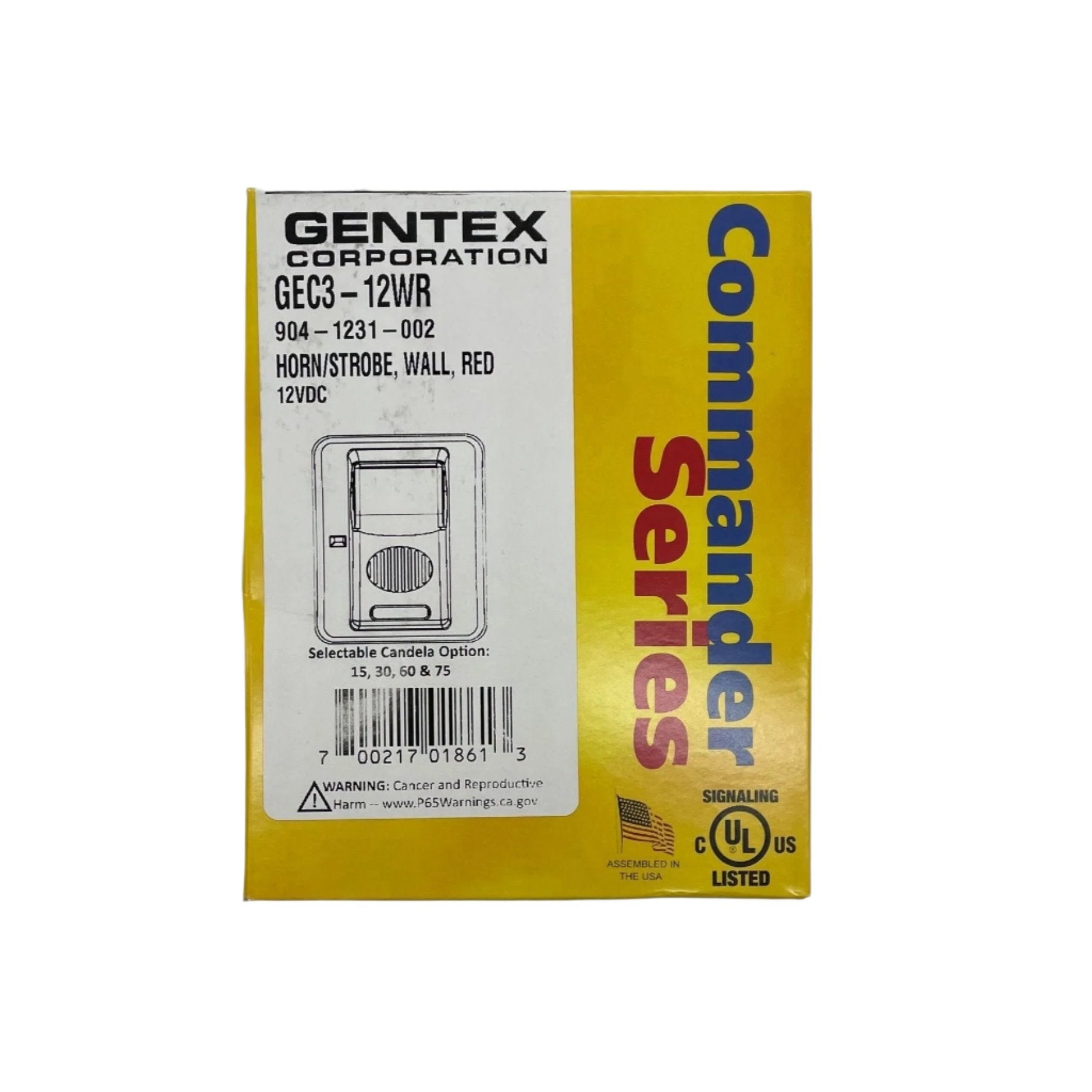 Gentex GEC3-12WR - The Fire Alarm Supplier