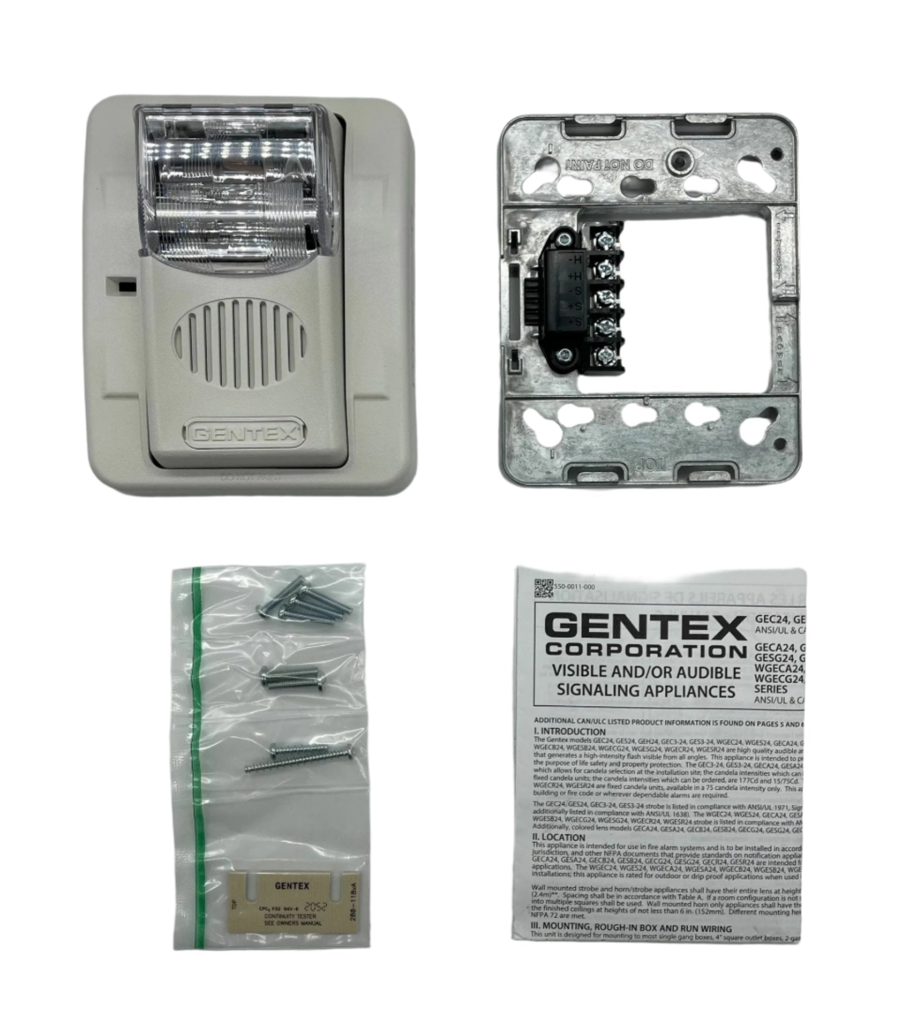 Gentex GEC3-24WW - The Fire Alarm Supplier