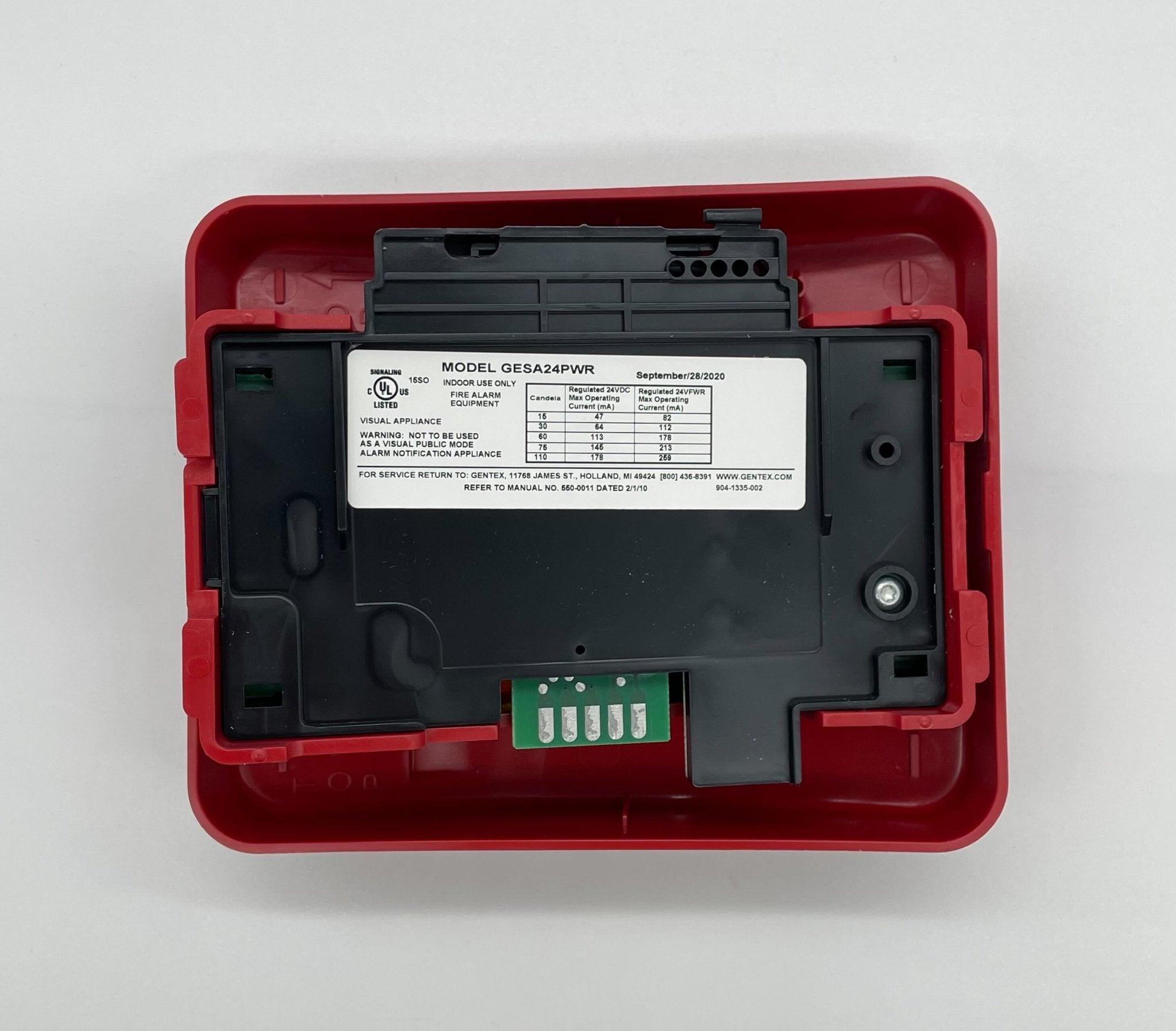 Gentex GESA24PWR - The Fire Alarm Supplier