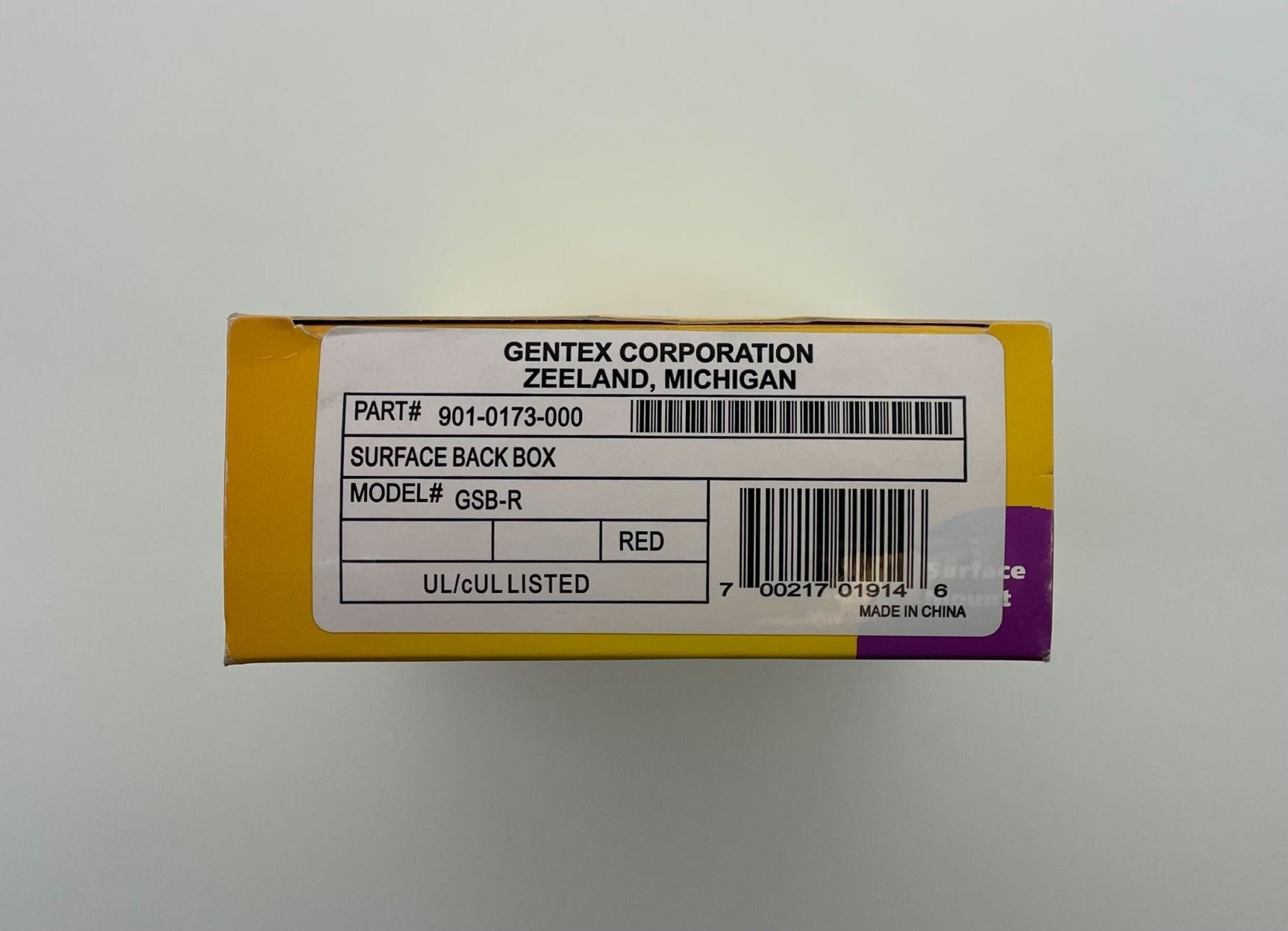 Gentex GSB-R - The Fire Alarm Supplier