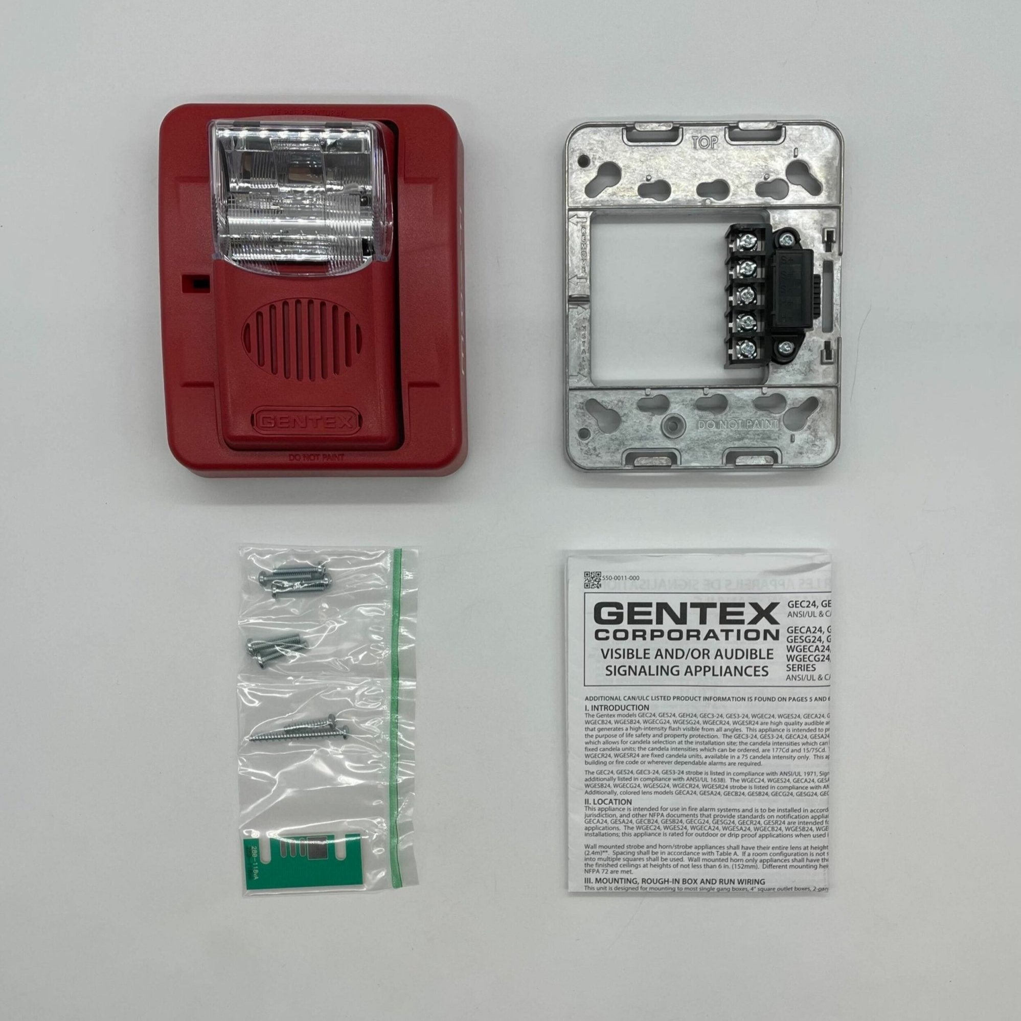 Gentex GEC24-177WR (904-1143-002) Horn Strobe - The Fire Alarm